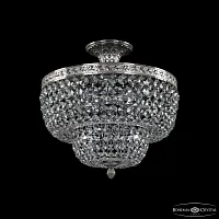 Люстра потолочная 19101/35IV Ni C1 Bohemia Ivele Crystal прозрачная на 4 лампы, основание никель в стиле классический sp
