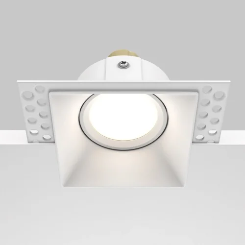 Светильник точечный Dot DL042-01-SQ-W Maytoni белый 1 лампа, основание белое в стиле современный для затирки фото 6
