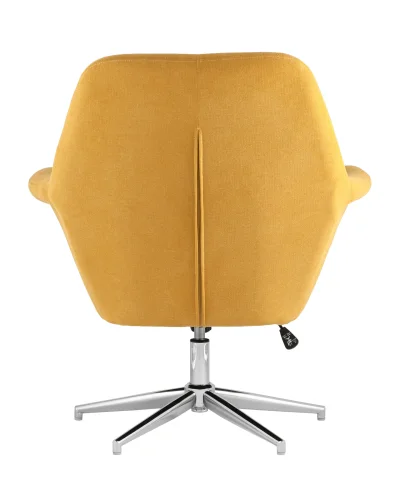 Кресло Рон регулируемое, охра УТ000001760 Stool Group, жёлтый/ткань, ножки/металл/серебристый, размеры - ****850*760мм фото 5