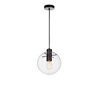 Светильник подвесной Selene 2031-A LOFT IT прозрачный 1 лампа, основание чёрное в стиле лофт шар