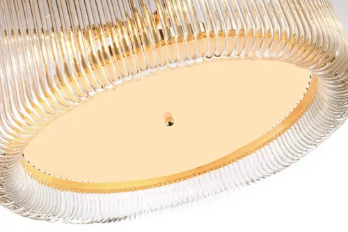 Люстра подвесная Negociant 2094-6P Favourite прозрачная на 6 ламп, основание золотое в стиле современный  фото 3
