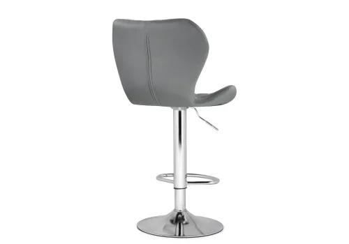 Барный стул Porch chrome / gray 15745 Woodville, серый/велюр, ножки/металл/хром, размеры - *1080***460*490 фото 4