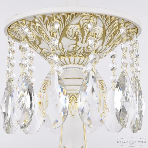 Люстра подвесная AL78101/12/300 A WMG Bohemia Ivele Crystal без плафона на 12 ламп, основание белое патина золотое в стиле классический sp фото 3
