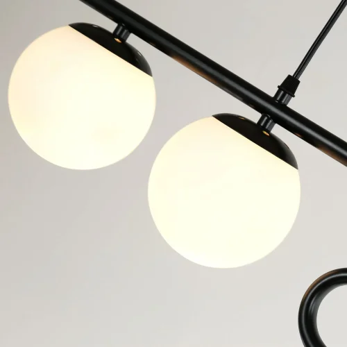 Светильник подвесной Collana 4036-4P F-promo белый 4 лампы, основание чёрное в стиле современный  фото 6
