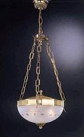 Люстра подвесная  L 750/2 Reccagni Angelo белая на 2 лампы, основание золотое в стиле классический 