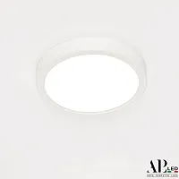 Светильник накладной LED Ingrid 3322.LDY1604M/12W/6K Arte Perfetto Luce белый 1 лампа, основание белое в стиле модерн круглый