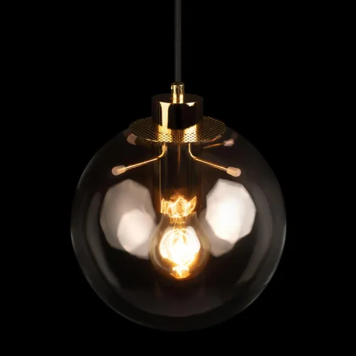 Светильник подвесной Selene 2033-A LOFT IT прозрачный 1 лампа, основание золотое в стиле модерн лофт шар фото 6