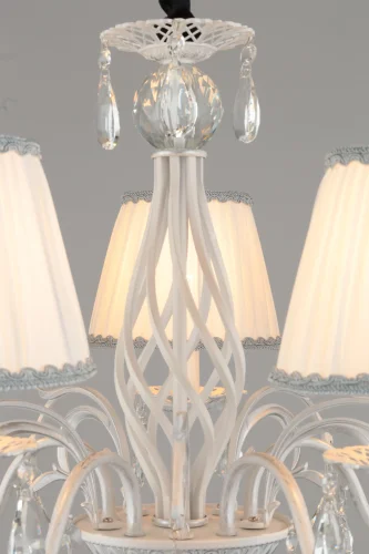Люстра подвесная Cremona OML-60813-05 Omnilux белая на 5 ламп, основание белое в стиле классический  фото 5