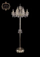 Торшер 13.23.8+4.200.P.h-165.Gd.Dr Bohemia Art Classic  прозрачный 12 ламп, основание золотое в стиле классический
