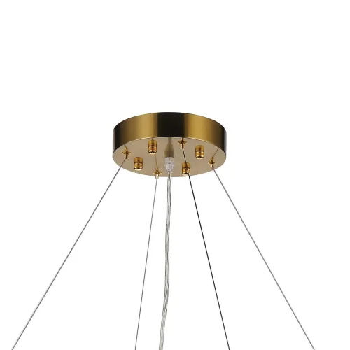 Люстра подвесная хрустальная Magnitudo 2206-16P Favourite прозрачная на 16 ламп, основание золотое в стиле современный  фото 3
