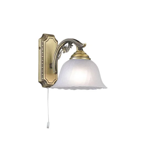 Бра с выключателем A 2720/1  Reccagni Angelo белый на 1 лампа, основание античное бронза в стиле классический 