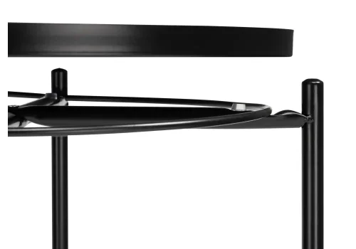 Журнальный столик-поднос Tray 1 black 15394 Woodville столешница чёрная из металл фото 6