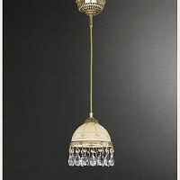 Светильник подвесной L 7103/16 Reccagni Angelo бежевый 1 лампа, основание золотое в стиле классический 
