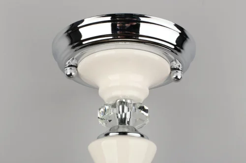 Люстра подвесная Aviano OML-84603-03 Omnilux прозрачная на 3 лампы, основание хром в стиле классический  фото 5