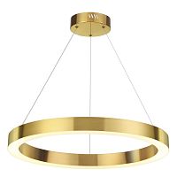 Светильник подвесной LED Brizzi 3885/35LG Odeon Light золотой 1 лампа, основание золотое в стиле хай-тек современный кольца