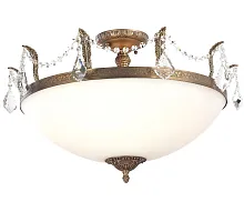 Люстра потолочная BARLETTA 182.10 D720 antique Lucia Tucci белая на 10 ламп, основание бронзовое в стиле классика 