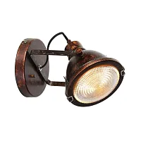 Спот с 1 лампой лофт Industrial 1898-1W Favourite коричневый GU10 в стиле лофт 