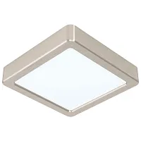 Светильник накладной LED Fueva 5 99252 Eglo белый 1 лампа, основание матовое никель в стиле современный квадратный
