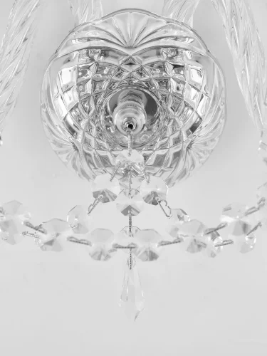 Бра 104B/2/165 Ni Bohemia Ivele Crystal без плафона на 2 лампы, основание прозрачное никель в стиле классический drops фото 2