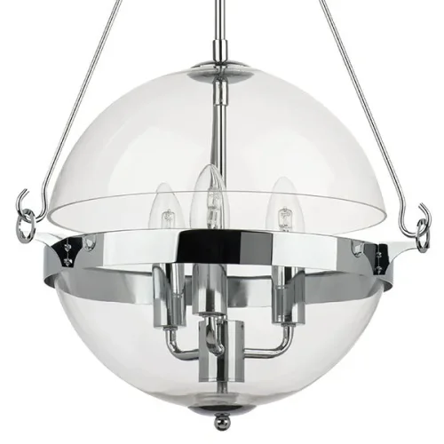 Светильник подвесной Modena 816034 Lightstar прозрачный 3 лампы, основание хром в стиле современный арт-деко шар фото 3
