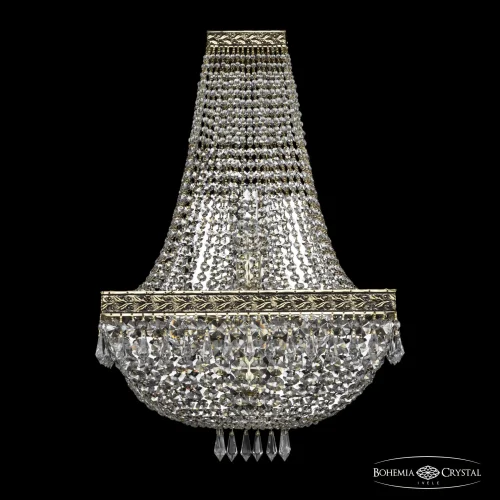Бра 19272B/H2/35IV GB Bohemia Ivele Crystal прозрачный на 4 лампы, основание золотое в стиле классический sp