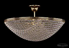 Люстра потолочная 19321/55IV GB Bohemia Ivele Crystal прозрачная на 8 ламп, основание золотое в стиле классический sp