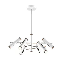 Люстра подвесная LED Duplex 2325-12P Favourite белая на 12 ламп, основание белое в стиле современный 