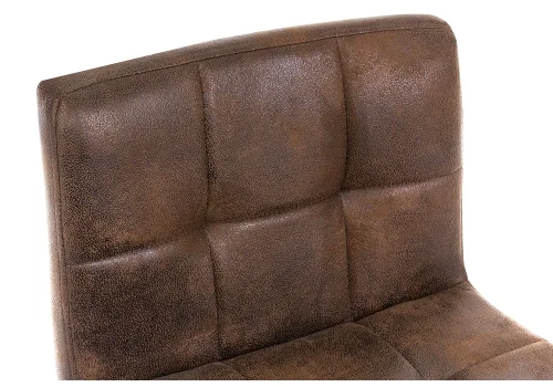 Барный стул Paskal vintage brown 1883 Woodville, коричневый/ткань, ножки/металл/коричневый, размеры - ****430*470 фото 7