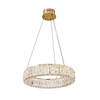 Люстра подвесная Version 5071/70L Odeon Light прозрачная на 1 лампу, основание золотое в стиле современный кольца Люстра подвесная Version 5071/70L Odeon Light прозрачная на 1 лампу, основание золотое в стиле современный кольца