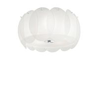 Люстра потолочная OVALINO PL5 Ideal Lux белая на 5 ламп, основание белое в стиле современный 