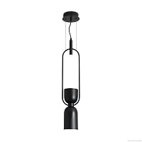 Светильник подвесной Achillea FR5400PL-01B Freya чёрный 1 лампа, основание чёрное в стиле современный 