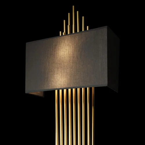 Бра Elegio 10107 Black LOFT IT чёрный на 2 лампы, основание золотое в стиле современный арт-деко  фото 8