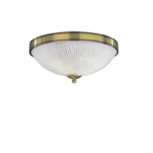 Люстра потолочная  PL 5650/3 Reccagni Angelo белая на 2 лампы, основание античное бронза в стиле классический 