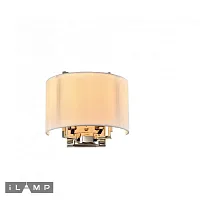 Бра Divole W9505-2 NIC iLamp белый 2 лампы, основание никель в стиле современный 
