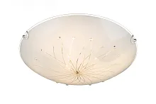 Светильник потолочный 40402-3 Globo белый 3 лампы, основание хром в стиле современный 
