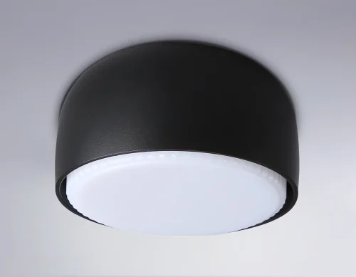 Светильник накладной TN71003 Ambrella light чёрный 1 лампа, основание чёрное в стиле хай-тек современный круглый фото 2