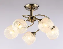 Люстра потолочная TR3199 Ambrella light белая на 5 ламп, основание белое в стиле классический шар