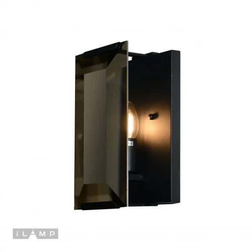 Бра Panorama 10090/1W BK iLamp чёрный на 1 лампа, основание чёрное в стиле современный американский  фото 3