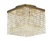 Люстра хрустальная потолочная Cremono E 1.2.24.200 G Dio D'Arte без плафона на 4 лампы, основание золотое в стиле классический 