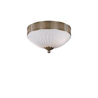 Люстра потолочная  PL 9250/2 Reccagni Angelo белая на 2 лампы, основание античное бронза в стиле классика 