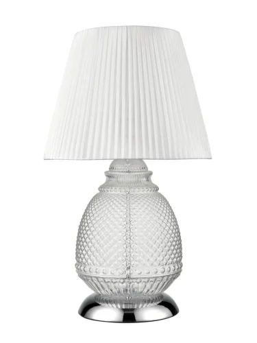 Настольная лампа Fiona VL5623N11 Vele Luce белая 1 лампа, основание хром стекло металл в стиле классический современный  фото 2
