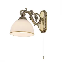 Бра с выключателем Адриана CL405413 Citilux белый 1 лампа, основание бронзовое в стиле классический 