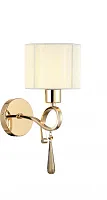 Бра Chilly V2570-1W Moderli бежевый 1 лампа, основание золотое в стиле арт-деко 