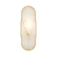 Бра Marmo MOD099WL-01G3 Maytoni белый 1 лампа, основание золотое в стиле арт-деко 