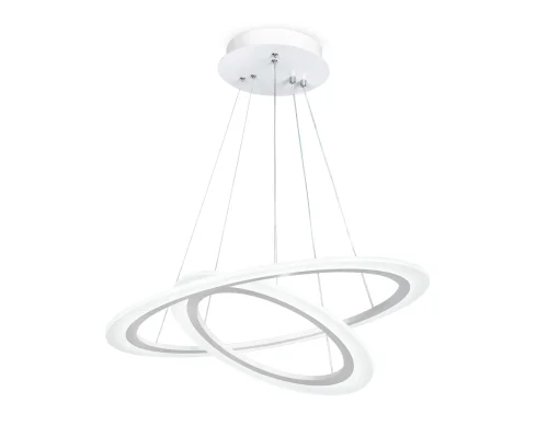 Светильник подвесной LED с пультом FA4355 Ambrella light белый 1 лампа, основание белое в стиле современный хай-тек с пультом кольца фото 2
