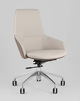 Кресло офисное топчэйрс соуло, бежевый, коричневый УТ000039419 Stool Group Кресло офисное топчэйрс соуло, бежевый, коричневый УТ000039419 Stool Group