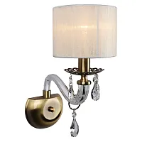 Бра Moschetta OML-54201-01 Omnilux белый 1 лампа, основание бронзовое в стиле классический 