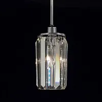 Светильник подвесной Синди CL330111 Citilux прозрачный 1 лампа, основание хром серое в стиле современный 