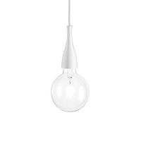 Светильник подвесной MINIMAL SP1 BIANCO Ideal Lux без плафона 1 лампа, основание белое в стиле современный 