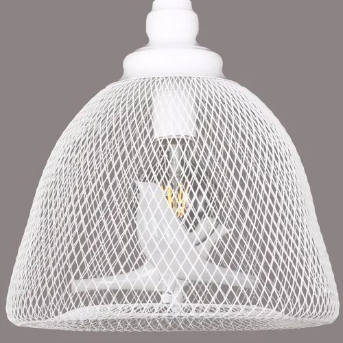 Светильник подвесной Gabbia 1753-1P Favourite белый 1 лампа, основание белое в стиле лофт  фото 2
